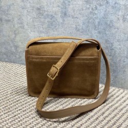 Top Replica YSL Saint Laurent Niki Crossbody Bag Saint Laurent Niki Besace brown suede