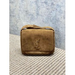 Top Replica YSL Saint Laurent Niki Crossbody Bag Saint Laurent Niki Besace brown suede
