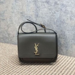 Top Replica YSL Saint Laurent Niki Crossbody Bag in Grained Besace, Light Moss
