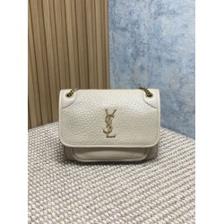 Top Replica YSL Saint Laurent Niki Medium/Large shoulder bag in grained lambskin, beige