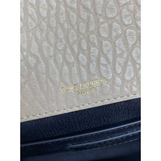 Super Clone Replica YSL Saint Laurent Niki Medium/Large shoulder bag in grained lambskin, beige Top Replica YSL Saint Laurent Niki Medium/Large shoulder bag in grained lambskin, beige