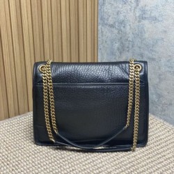 Top Replica YSL Saint Laurent Niki Medium/Large shoulder bag in grained lambskin, black