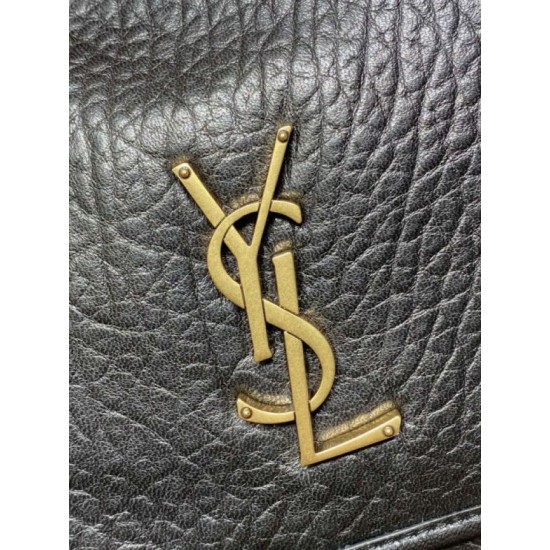 Super Clone Replica YSL Saint Laurent Niki Medium/Large shoulder bag in grained lambskin, black Top Replica YSL Saint Laurent Niki Medium/Large shoulder bag in grained lambskin, black