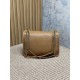 Super Clone Replica YSL Saint Laurent Niki Medium/Large shoulder bag in grained lambskin, brown Top Replica YSL Saint Laurent Niki Medium/Large shoulder bag in grained lambskin, brown