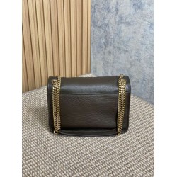 Super Clone Replica YSL Saint Laurent Niki Medium/Large shoulder bag in grained lambskin, light coffee Top Replica YSL Saint Laurent Niki Medium/Large shoulder bag in grained lambskin, light coffee