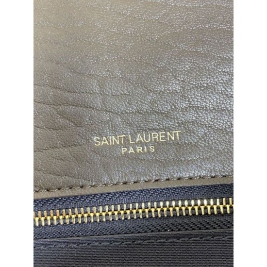 Super Clone Replica YSL Saint Laurent Niki Medium/Large shoulder bag in grained lambskin, light coffee Top Replica YSL Saint Laurent Niki Medium/Large shoulder bag in grained lambskin, light coffee