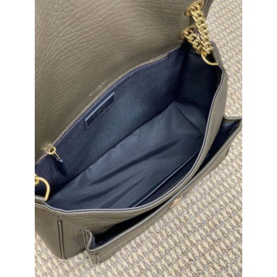 Super Clone Replica YSL Saint Laurent Niki Medium/Large shoulder bag in grained lambskin, light coffee Top Replica YSL Saint Laurent Niki Medium/Large shoulder bag in grained lambskin, light coffee