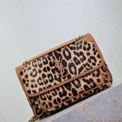 Super Clone Replica YSL Saint Laurent Niki Chain Flap Bag, medium, leopard print Top Replica YSL Saint Laurent Niki Chain Flap Bag, medium, leopard print