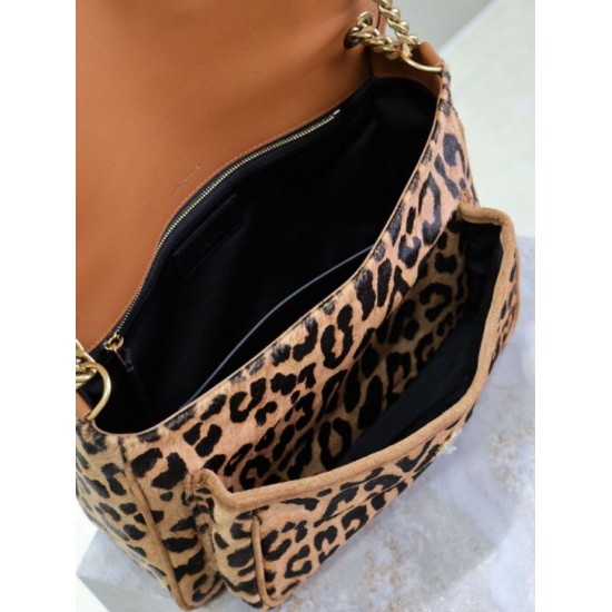 Top Replica YSL Saint Laurent Niki Chain Flap Bag, medium, leopard print