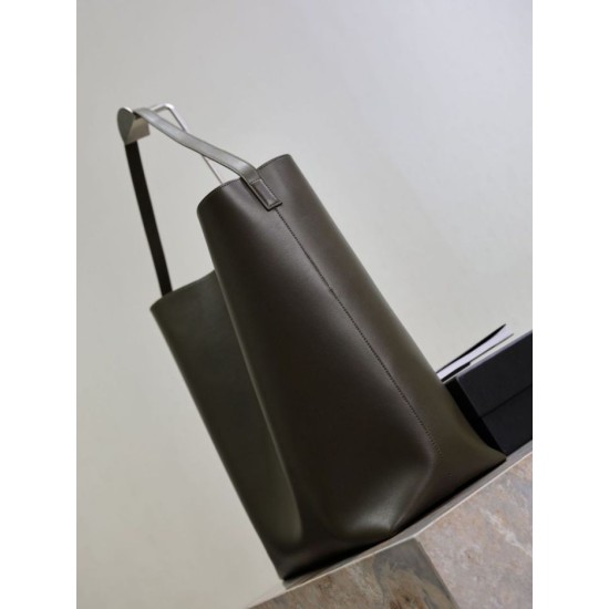Super Clone Replica YSL Saint Laurent Bold hobo bag in smooth leather, dark green Top Replica YSL Saint Laurent Bold hobo bag in smooth leather, dark green
