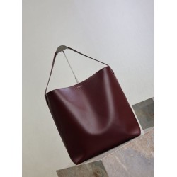 Top Replica YSL Saint Laurent Bold hobo bag in smooth leather, brown