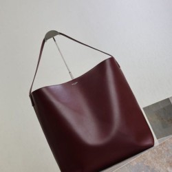 Super Clone Replica YSL Saint Laurent Bold hobo bag in smooth leather, brown Top Replica YSL Saint Laurent Bold hobo bag in smooth leather, brown