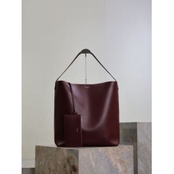 Top Replica YSL Saint Laurent Bold hobo bag in smooth leather, brown