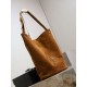 Top Replica YSL Saint Laurent Niki soft bucket bag in suede, caramel