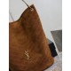 Top Replica YSL Saint Laurent Niki soft bucket bag in suede, caramel