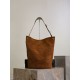 Top Replica YSL Saint Laurent Niki soft bucket bag in suede, caramel