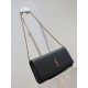 Super Clone Replica YSL Saint Laurent Kate clutch bag in grained leather, black Top Replica YSL Saint Laurent Kate clutch bag in grained leather, black