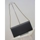 Super Clone Replica YSL Saint Laurent Kate clutch bag in grained leather, black Top Replica YSL Saint Laurent Kate clutch bag in grained leather, black