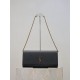 Super Clone Replica YSL Saint Laurent Kate clutch bag in grained leather, black Top Replica YSL Saint Laurent Kate clutch bag in grained leather, black
