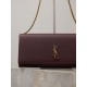 Super Clone Replica YSL Saint Laurent Kate clutch bag in grained leather, brown Top Replica YSL Saint Laurent Kate clutch bag in grained leather, brown