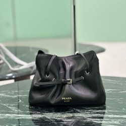 Top Replica Prada Dada small shoulder bag in black nappa leather