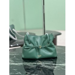 Top Replica Prada Dada small shoulder bag in green nappa leather