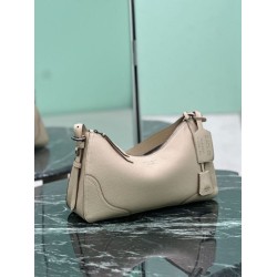 Super Clone Replica Prada Aimée 1BC280 large shoulder bag in beige deerskin Top Replica Prada Aimée 1BC280 large shoulder bag in beige deerskin