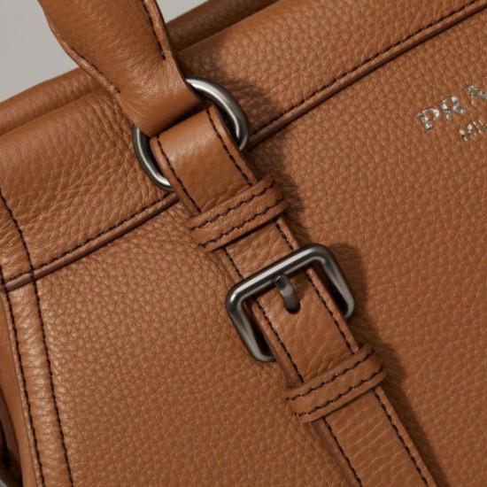 Top Replica Prada 1BG604 large handbag in brown