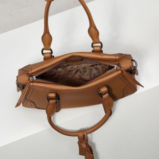 Top Replica Prada 1BG604 large handbag in brown