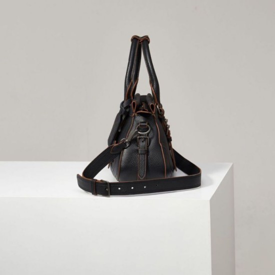 Top Replica Prada 1BG604 large handbag in black