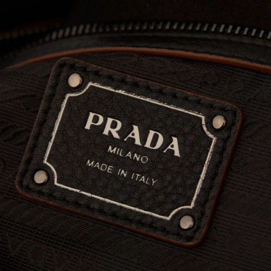 Top Replica Prada 1BG604 large handbag in black