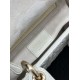 Super Clone Replica Dior Cannage Lucky Star Studded Mini Lady Dior Bag with D.I.O.R. Charms, White Top Replica Dior Cannage Lucky Star Studded Mini Lady Dior Bag with D.I.O.R. Charms, White