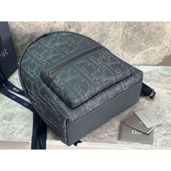 Top Replica Men's Dior Rider 2.0 Dior Gravity Zip Backpack in Navy Blue
