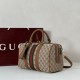 Top Replica Gucci Ophidia Medium Boston Bag 857595 Brown