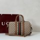 Top Replica Gucci Ophidia Medium Boston Bag 857595 Brown