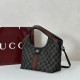 Top Replica Gucci Giglio Small Tote Bag 860845 Black/White