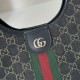 Top Replica Gucci Giglio Small Tote Bag 860845 Black/White