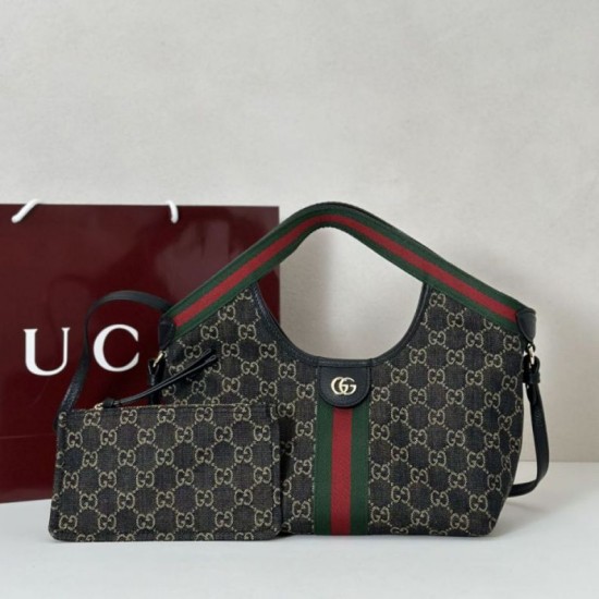 Top Replica Gucci Giglio Small Tote Bag 860845 Black/White