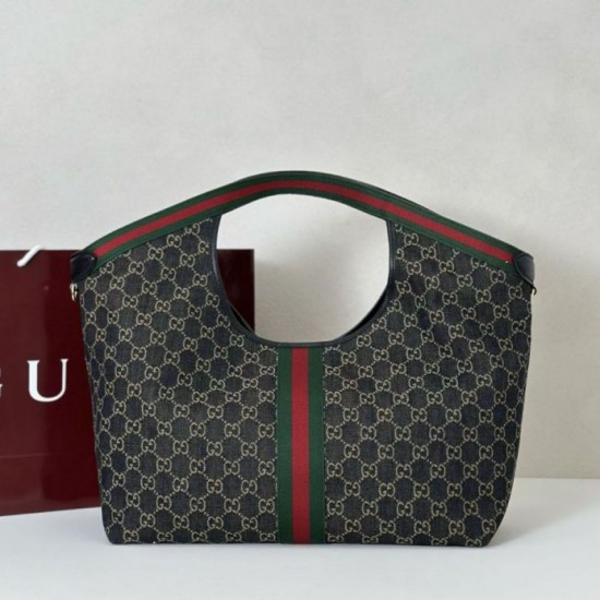 Top Replica Gucci Giglio Large Tote Bag 853971 White/Black