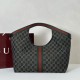 Top Replica Gucci Giglio Large Tote Bag 853971 White/Black