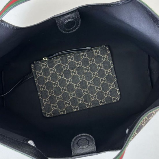 Top Replica Gucci Giglio Large Tote Bag 853971 White/Black