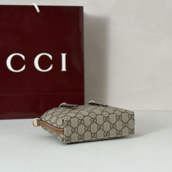 Top Replica Gucci Mini Bag 855491 Brown
