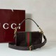 Top Replica Gucci 846869 Ophidia Mini Bag, Brown Suede