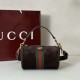 Top Replica Gucci 846869 Ophidia Mini Bag, Brown Suede