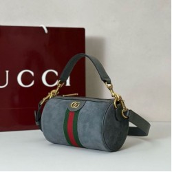 Top Replica Gucci 846869 Ophidia Mini Bag, Green Suede