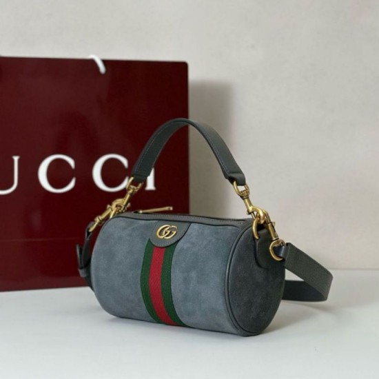Top Replica Gucci 846869 Ophidia Mini Bag, Green Suede