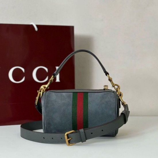 Top Replica Gucci 846869 Ophidia Mini Bag, Green Suede