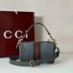 Top Replica Gucci 846869 Ophidia Mini Bag, Green Suede