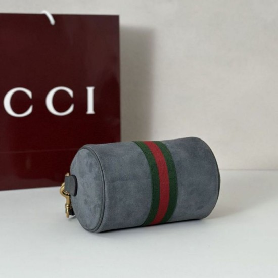 Top Replica Gucci 846869 Ophidia Mini Bag, Green Suede
