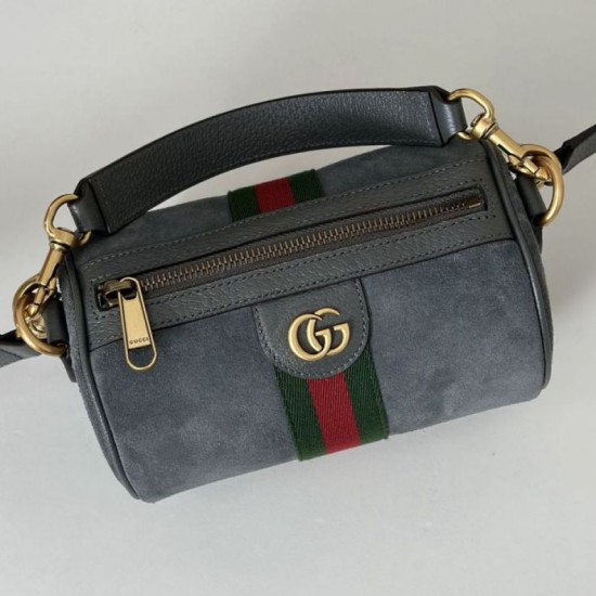 Top Replica Gucci 846869 Ophidia Mini Bag, Green Suede